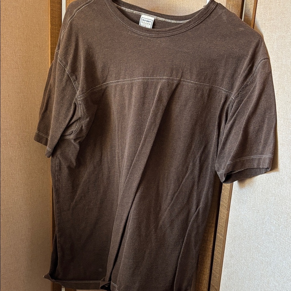 Old Navy Brown Short Sleeve Tee Large